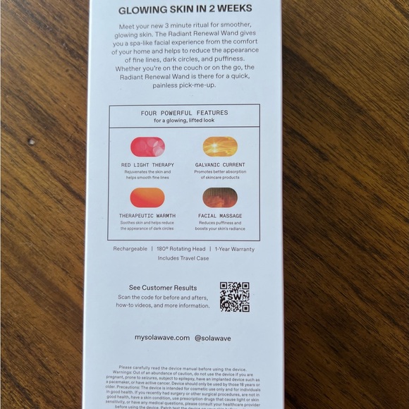Solawave Radiant Renewal 4-in-1 Skincare Wand with box - Picture 5 of 6